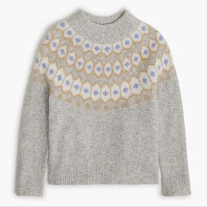 Girls' Fair Isle Sweater in Extra-Soft Yarn